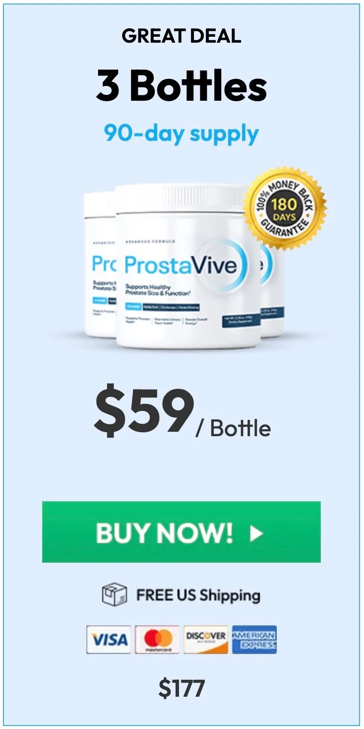 ProstaVive 90-day supply three bottles